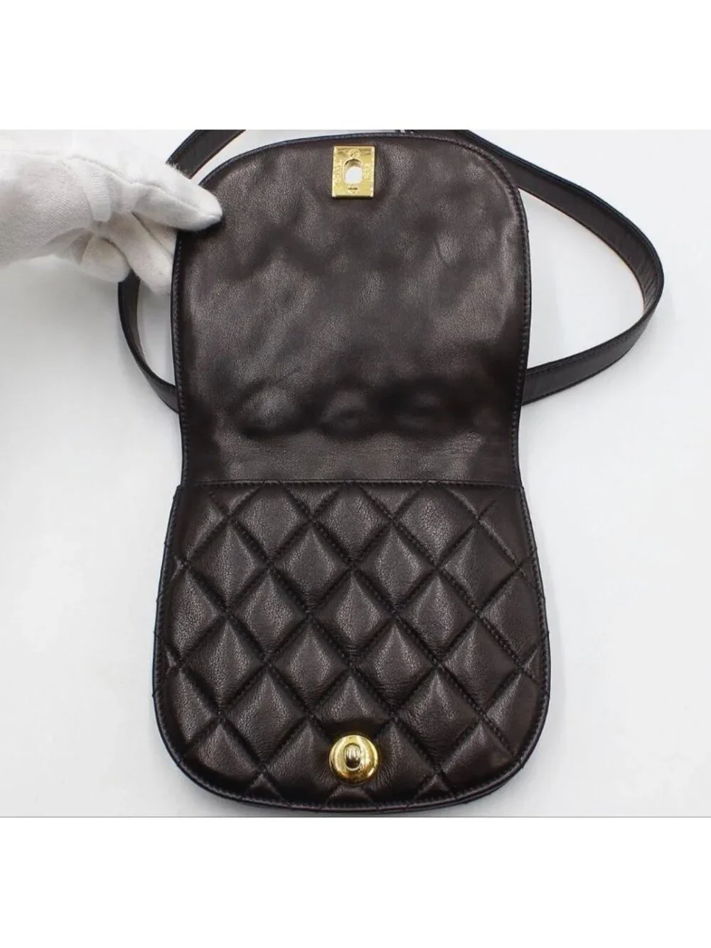 Chanel CC Logo Quilted Mini Waist Pouch